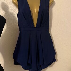 L'ATISTE Navy Blue Romper